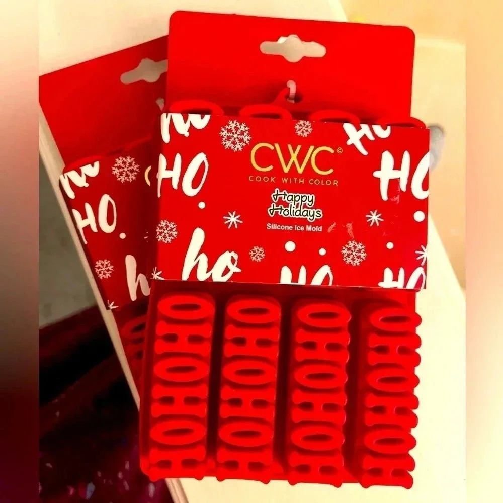 Set of Two “Cook With Color” Silicone Holiday Molds